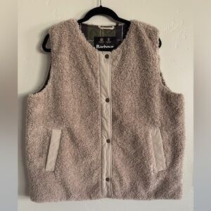 Barbour Beige Fleece Vest